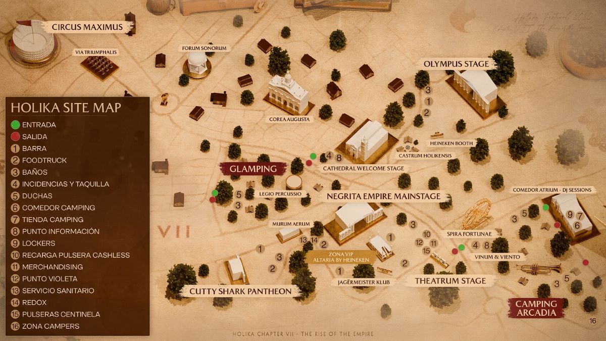 Mapa oficial Holika Festival 2025